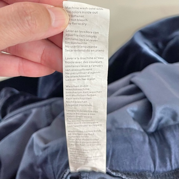 Fabletics Women's Navy Blue Velour Wide-Leg  Zip Front Jumpsuit Large Casual - Picture 6 of 14